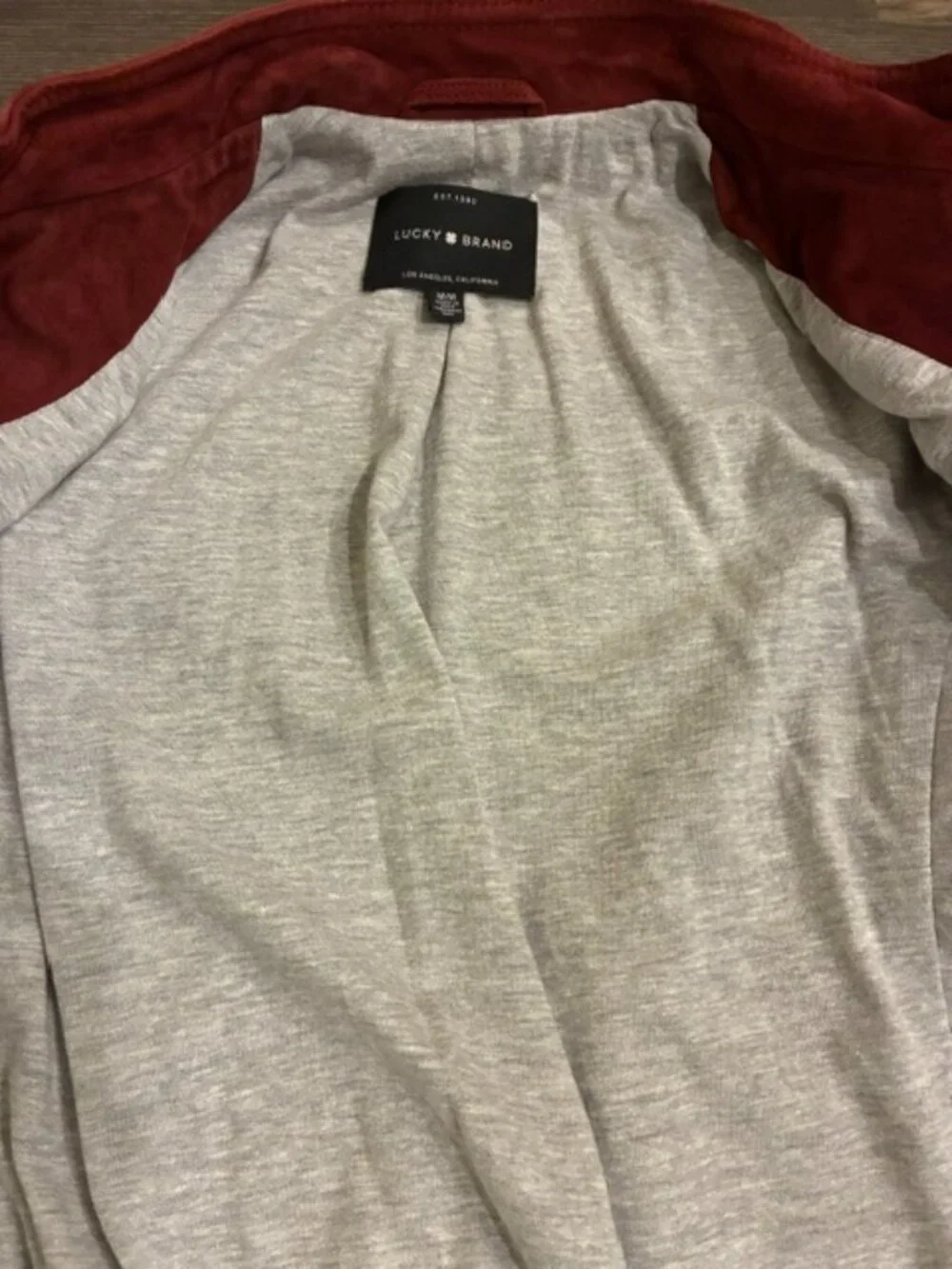 Lucky Brand Red Suede jacket